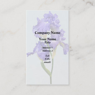 Dreifache Violette Schwertlilie Visitenkarte