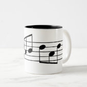 Dreifacher Clef-Fab Vater-Kaffee-Tassen-Musiknoten Zweifarbige Tasse (VorderseiteRechts)