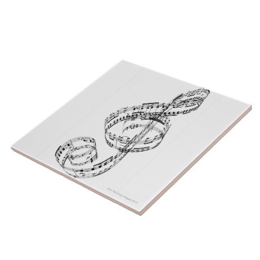 Dreifacher Clef Fliese (Seite)