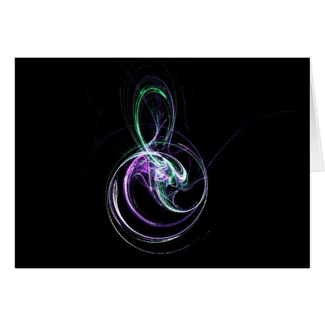 Dreifacher Clef-Jazz-Karte (Vorderseite (Horizontal))