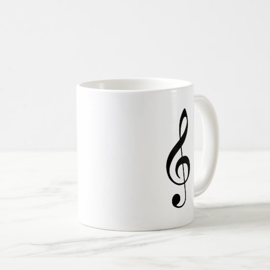 Dreifacher Clef-Kaffee-Tasse Kaffeetasse (VorderseiteRechts)