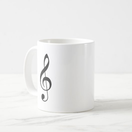 Dreifacher Clef-Kaffee-Tasse Kaffeetasse (Vorderseite Links)