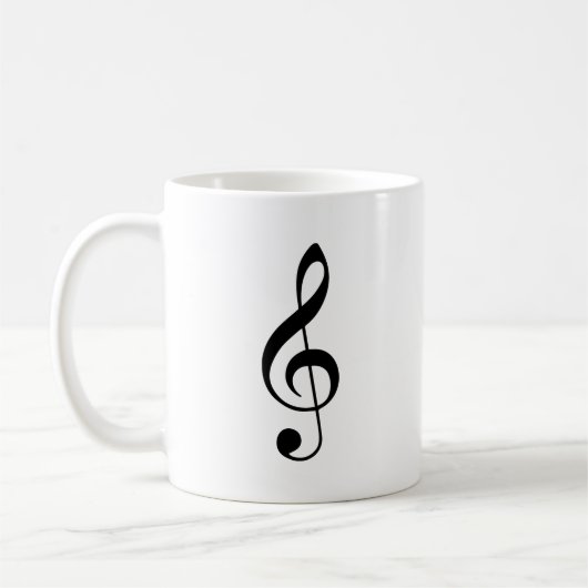 Dreifacher Clef-Kaffee-Tasse Kaffeetasse (Links)