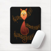 Dreifacher Clef-Katze Mousepad (Mit Mouse)