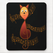 Dreifacher Clef-Katze Mousepad (Vorne)