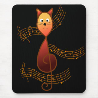 Dreifacher Clef-Katze Mousepad