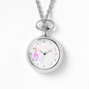 *~* dreifacher Clef-moderne Musiknote bunt Armbanduhr