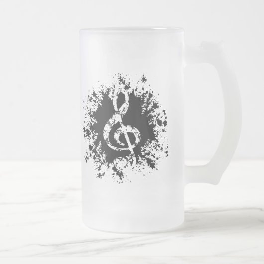 Dreifacher Clef platsch Mattglas Bierglas (Rechts)