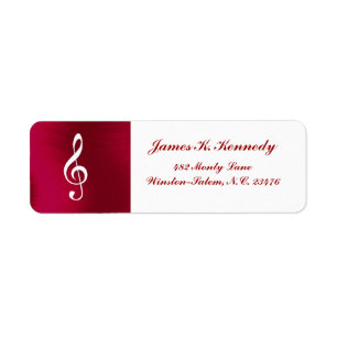 DREIFACHER CLEF - RÜCKSENDEADRESSE-AUFKLEBER