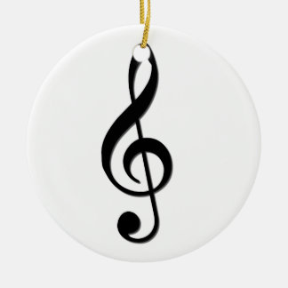 Dreifacher Clef-Verzierung Keramik Ornament