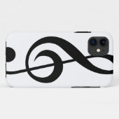 Dreifacher Clefc$g-clef-Musical-Symbol Case-Mate iPhone Hülle (Rückseite (Horizontal))