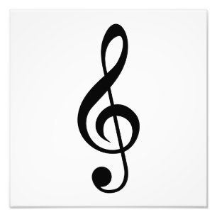 Dreifacher Clefc$g-clef-Musical-Symbol Fotodruck