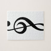 Dreifacher Clefc$g-clef-Musical-Symbol Puzzle (Horizontal)