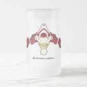 Dreifacher Clown-mattierte Bier-Tasse Mattglas Bierglas (Mittel)