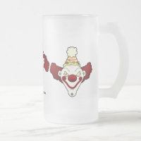 Dreifacher Clown-mattierte Bier-Tasse