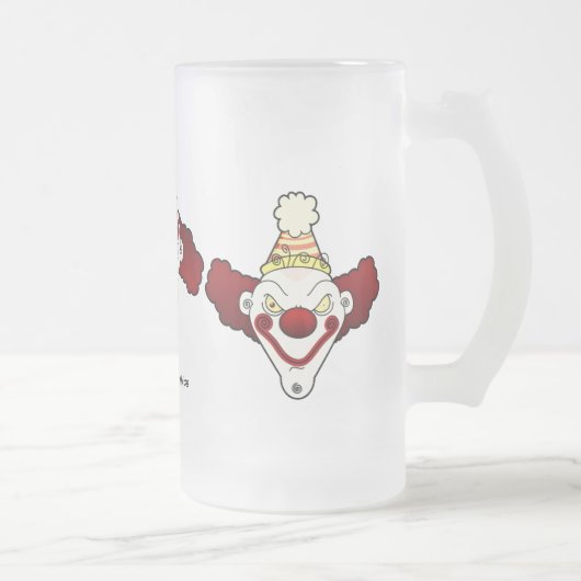 Dreifacher Clown-mattierte Bier-Tasse Mattglas Bierglas (Rechts)