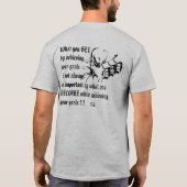 DREIFACHER d-GANG, unten u. schmutziges T-Shirt (Rückseite)