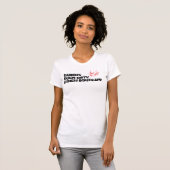Dreifacher d-Lager-Damen-Weiß-Behälter T-Shirt (Vorne ganz)