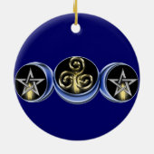 Dreifacher gewundener keramik ornament (Hinten)