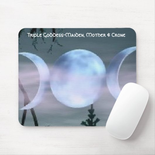 Dreifacher Göttin-Mond Mousepad (Mit Mouse)