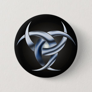 Dreifacher Göttin-Mondknopf Button