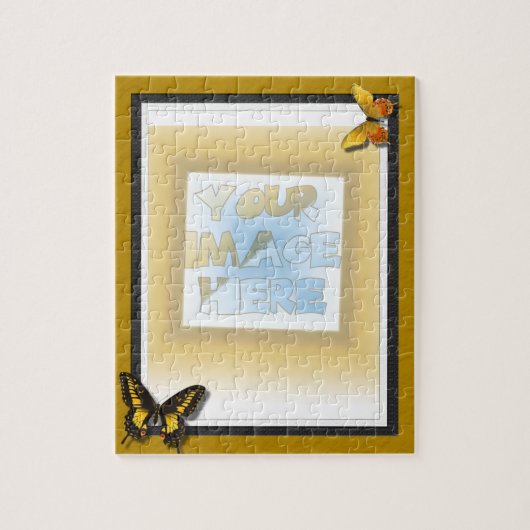 Dreifacher Lech: Gold, Schwarzweiss mit Puzzle (Vertikal)