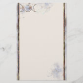 Dreifacher Mond-Mondstein Briefpapier (Vorderseite)