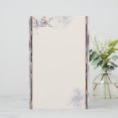 Dreifacher Mond-Mondstein Briefpapier (Stehend Vorderseite)