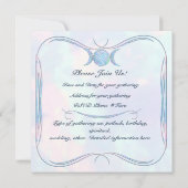 Dreifacher Mond-Opal Einladung (Rückseite)