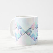 Dreifacher Mond-Opal Kaffeetasse (Vorderseite Links)