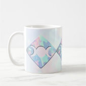 Dreifacher Mond-Opal Kaffeetasse (Links)