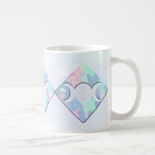 Dreifacher Mond-Opal Kaffeetasse (Rechts)