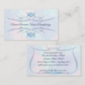 Dreifacher Mond-Opal Visitenkarte (Vorne/Hinten)