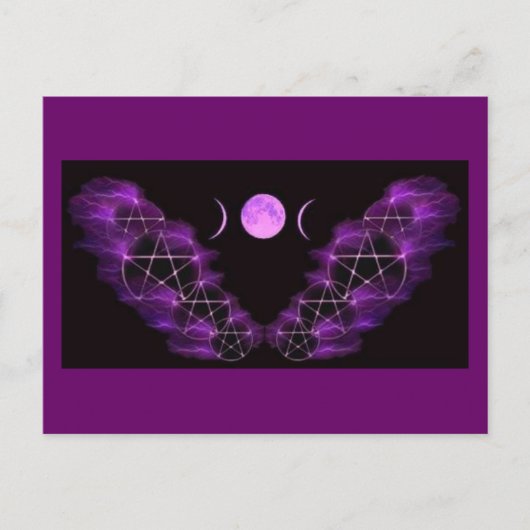 Dreifacher Mond Postkarte (Vorderseite)