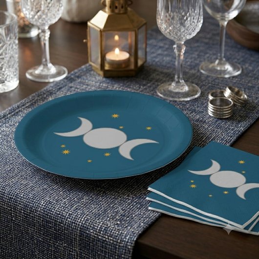 Dreifacher Mond Serviette