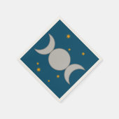 Dreifacher Mond Serviette (Ecke)