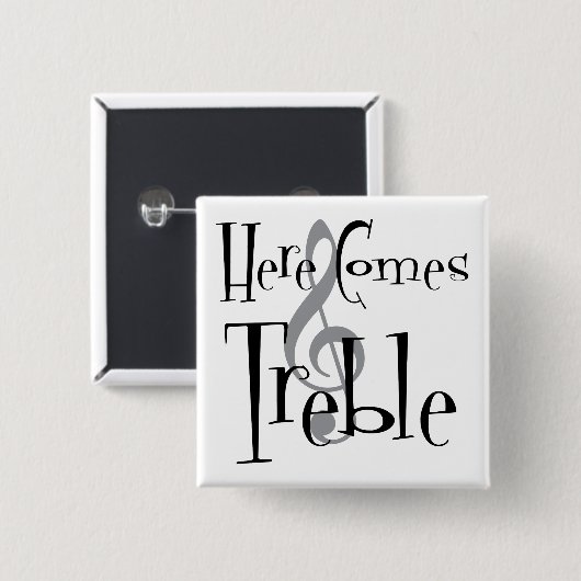 Dreifacher quadratischer Knopf Button (Vorne & Hinten)