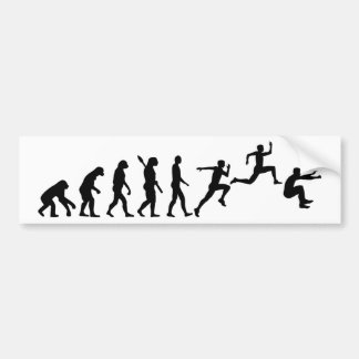 Dreifacher Sprung der Evolution Autoaufkleber