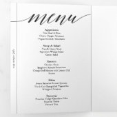 Dreifacher Tischnummer Dreifach Gefaltete Karte (Innen Erste Seite)