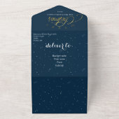 Dreifacher Weihnachtsgrüßkarte All In One Einladung (Außenbereich)