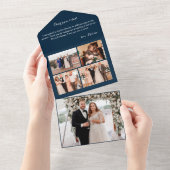 Dreifacher Weihnachtsgrüßkarte All In One Einladung (Abreißen)