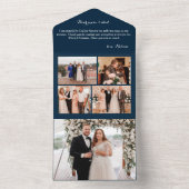 Dreifacher Weihnachtsgrüßkarte All In One Einladung (Innen Boden)