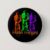 Dreifaches Bild Harrys Houdini Button (Vorderseite)