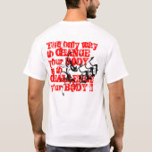 Dreifaches d-Lager weiße T w/Mask T-Shirt (Rückseite)