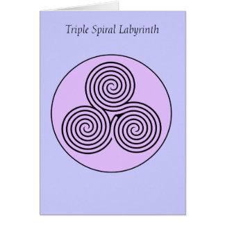 Dreifaches gewundenes Labyrinth