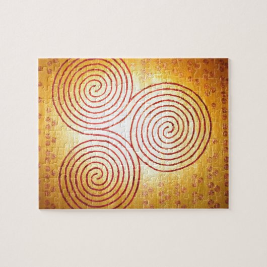 Dreifaches gewundenes Labyrinth Puzzle (Horizontal)