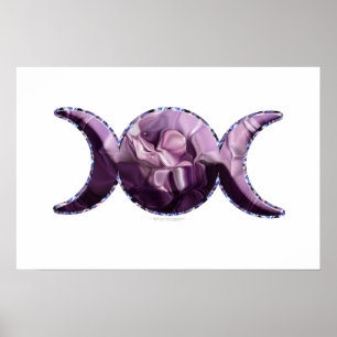 Dreifaches Mond-Plakat Poster