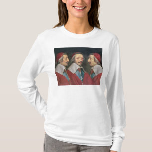 Dreifaches Porträt des Kopfes von Richelieu, 1642 T-Shirt