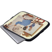 Dreifaches Selbstporträt Laptopschutzhülle (Vorne Knopf)