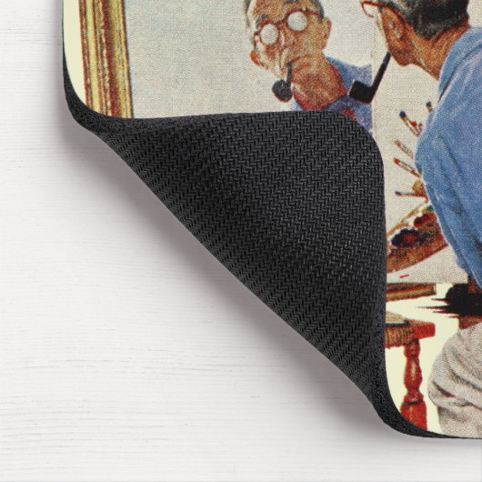 Dreifaches Selbstporträt Mousepad (Ecke)